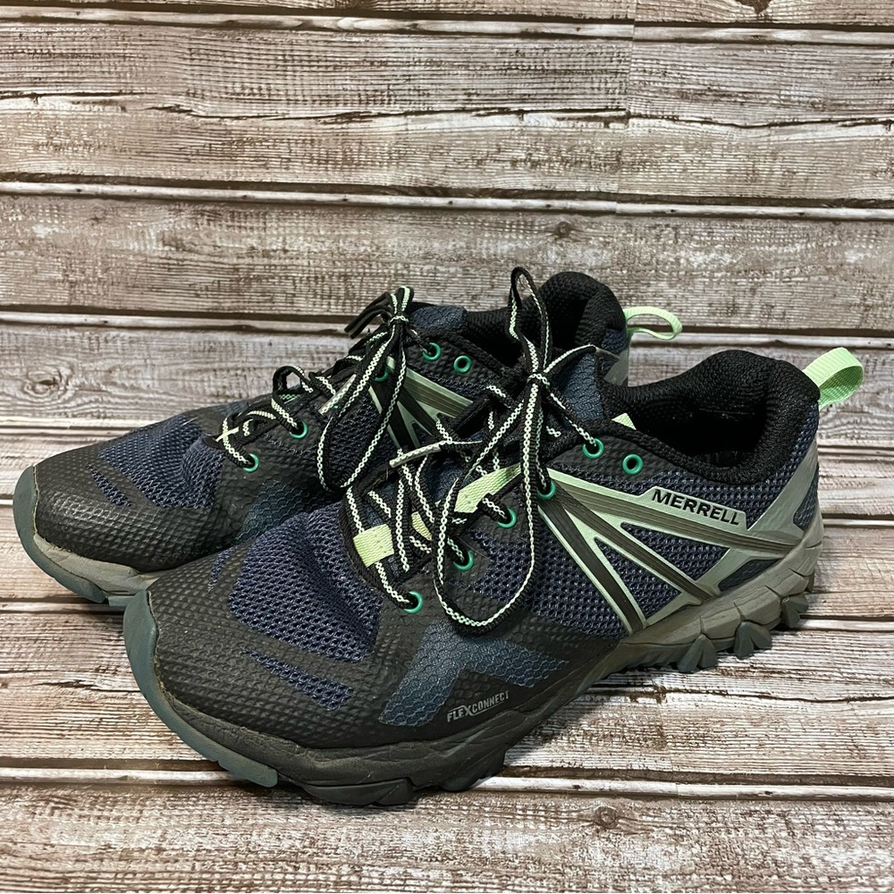 MERRELL Flex Connect Gray Black Trail Walking Hiking Shoes J12338 Women’s Sz 8.5